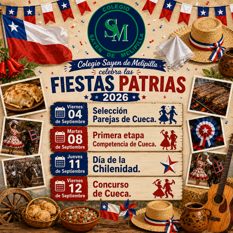 Fiestas Patrias Septiembre 2026.-